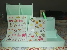 Accesorios de escritorio de gran capacidad, caja de almacenamiento para bolígrafos, organizador de escritorio, estuche de soporte, papelería para escuela y oficina