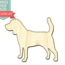10 Бигль деревянные вырезанные-на заказ Выберите свой размер-лазерная резка Деревянные Художественные товары для рукоделия Настенный декор свадебный детский DCS0062
