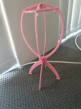 Alileader-soporte para pelucas de plástico para cabeza de maniquí peluca plegable soporte para pelucas