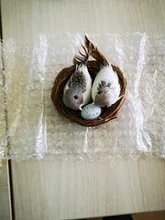 Cage-Set Nest Bird Gardening-Decoration Desktop-Ornament 9cm Simulation Photography-Props