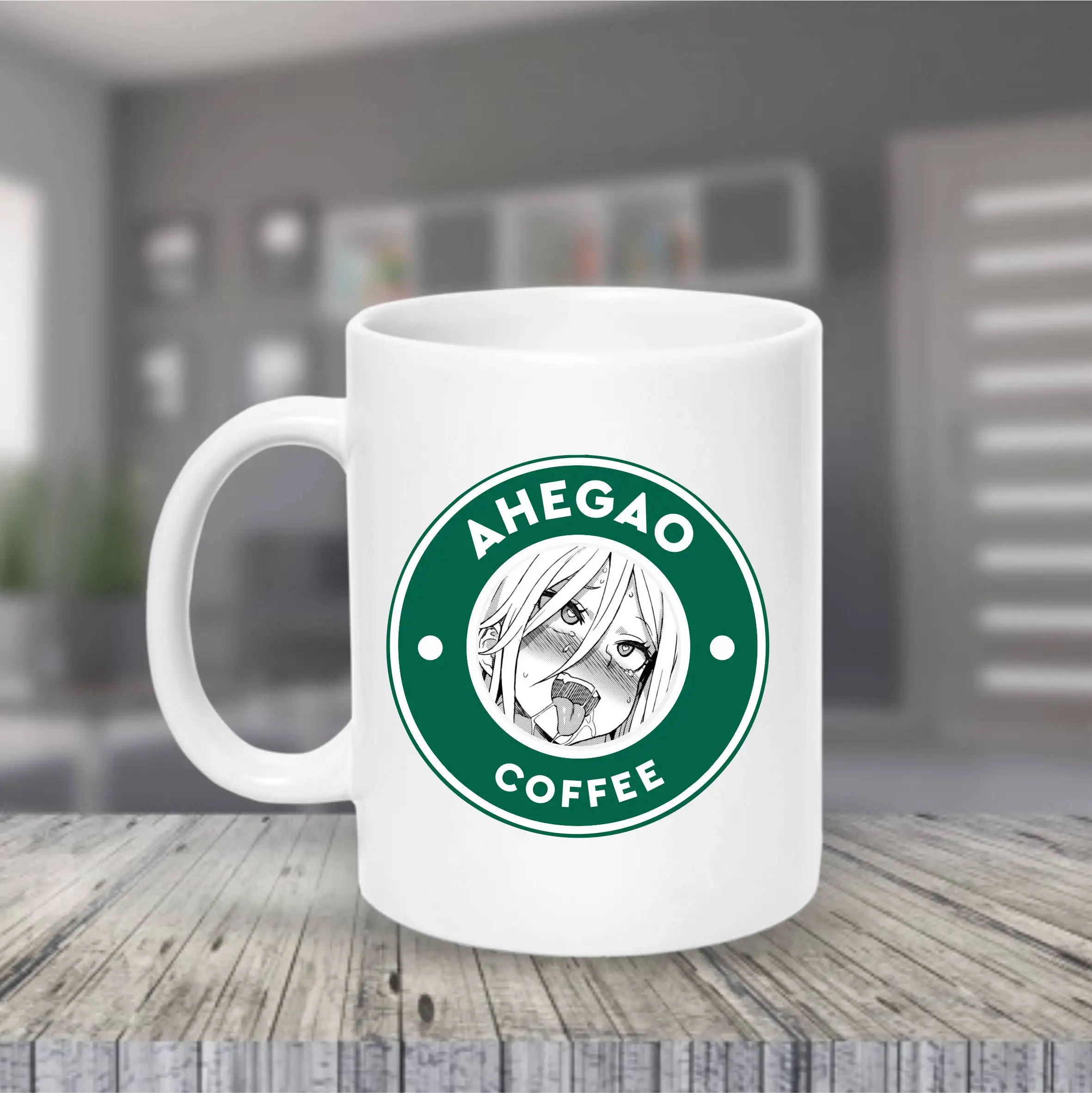 Кружка 2021 / AHEGAO COFFEE кофейная кружка с принтом | Дом и сад