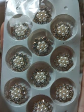 Lote de 10 unidades de diamantes de imitación y perlas brillantes, adornos para joyas, vacaciones, productos creativos hechos a mano, accesorios al por mayor