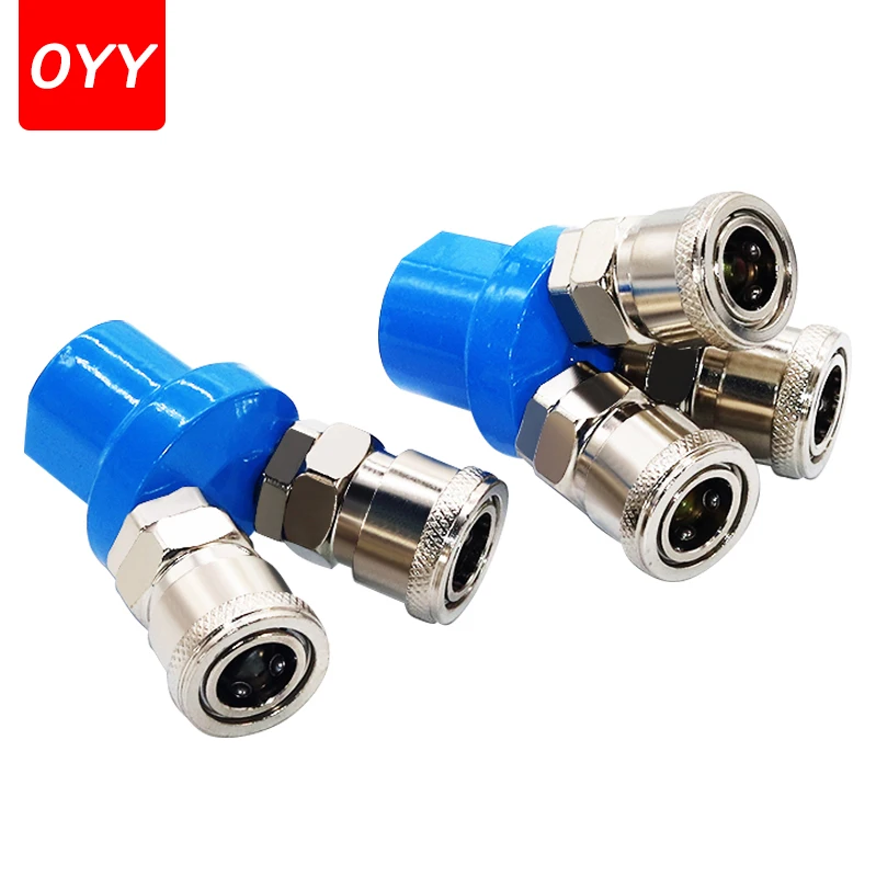 

Quick Plug Connector SMY Pneumatic Tube Air Pump Compressor Connector SMV Round Three-way Air Distribution Pipe C-type