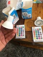 RGB Lamp Bombillas Led-Spots-Light Remote-Control Rgbww-Gu10 Led gu-10 220V 16-Colors