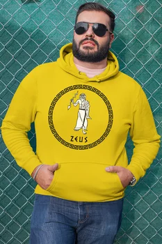 

Angemiel Wear Greek God Zeus Yellow Men 'S Hooded Sweatshirt