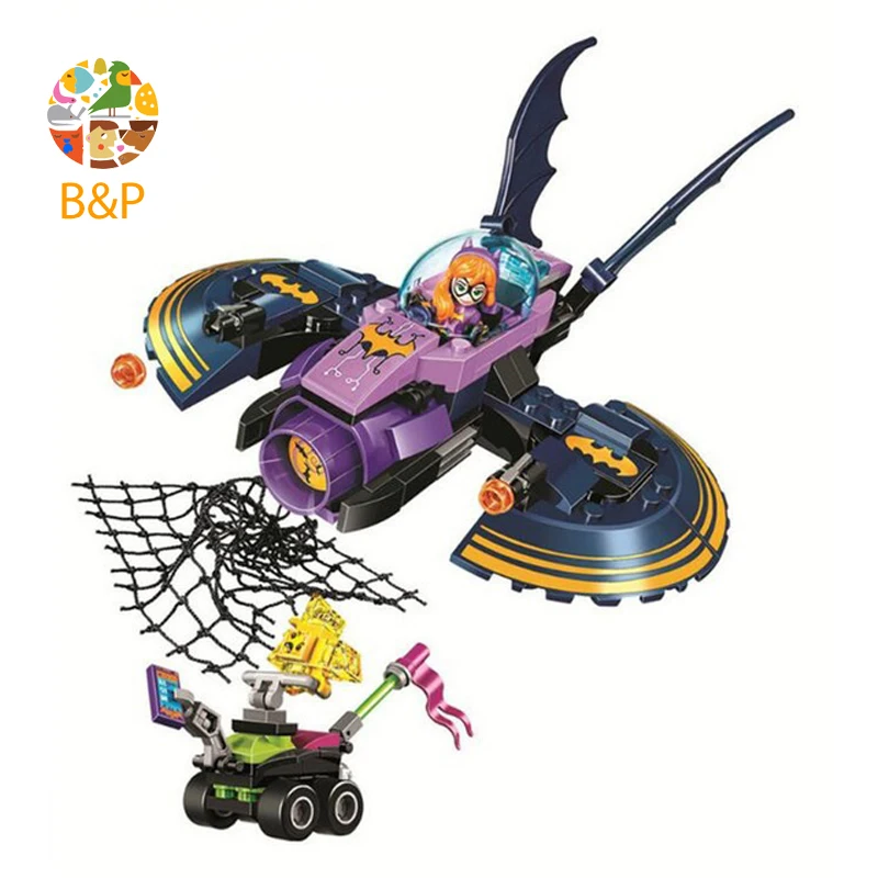 41230 208 шт. серия DC Super Hero Girl модель Batgirl Batjet Chase строительные блоки кубики