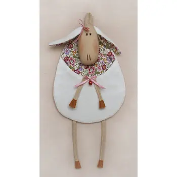 

S001 set for making a textile toy 34 cm 'sheep story' sheep-pocket (vanilla)