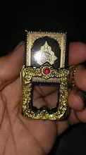 Muslim Islamic Mini Pendant Keychains Key Rings For Koran Ark Quran Book Real Paper Can