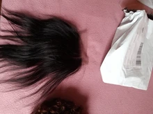 Extensiones de pelo peruano con malla, accesorio capilar liso de 2x6 con cierre de encaje y nudos blanqueados, Color Natural Remy