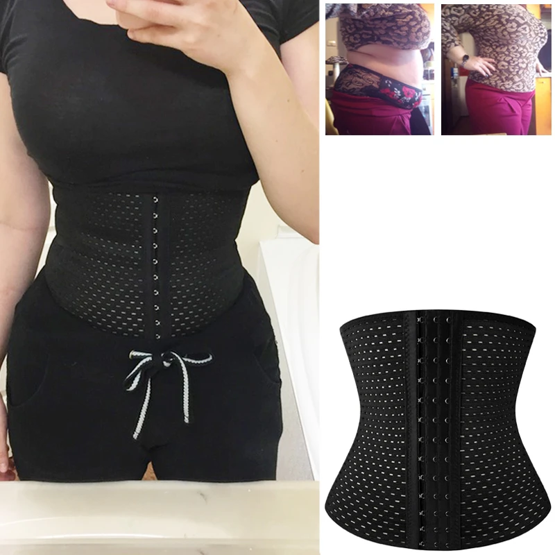 Womens Underbust Lace Decal Bandage Waist Trainer Push-up Tighten Corsets Bustier Shapewear 