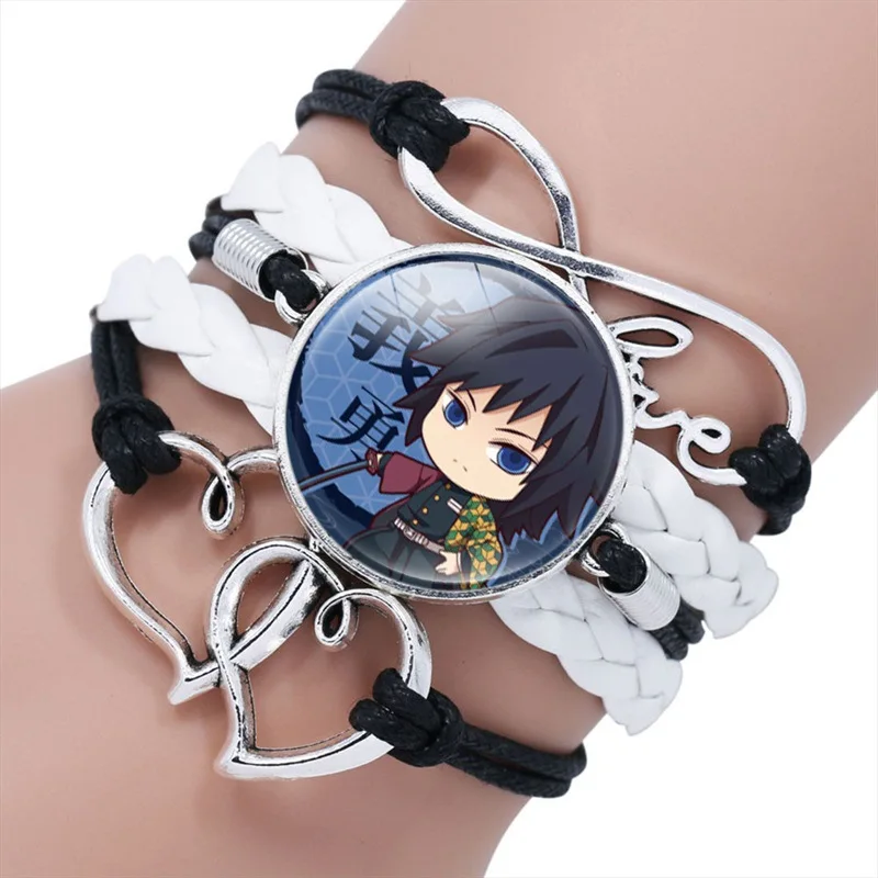 thumbnail image 1 of Pulsera trenzada de Anime Demon Slayer, accesorio de Cosplay, figura de Kamado Tanjirou Nezuko, pulseras de pareja, joyas, regalos para niños y niñas, 1 of 5