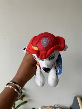 Figuras de acción de la patrulla canina para niños, juguete de peluche suave de 12 y 20cm con seguimiento de perros, modelo Apolo