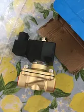 Normalmente cerrado válvula de solenoide para agua, aceite aire AC220V DC12V DC24V AC24V... G3/8 toG2 latón eléctrica válvula solenoide de NBR o VITON