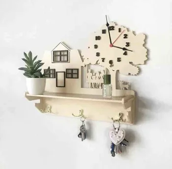 

Wallets "country house" with a shelf and a clock