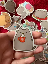 100 unids/pack Kawaii grueso gato diario impermeable decorativo papelería pegatinas artesanales Scrapbooking DIY álbum diario