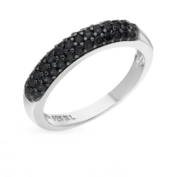 

Silver ring with cubic zirconia sunlight sample 925