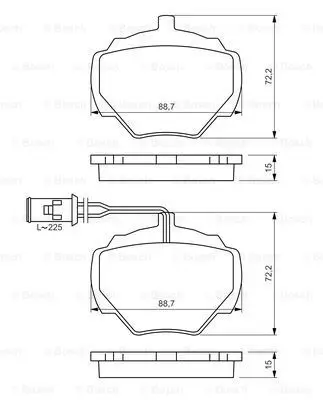 Колодки дисковые задние Land Rover Discovery 89-98/RangeR 85-94