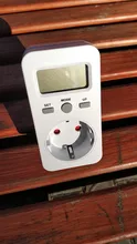 Medidor de energía Digital con enchufe europeo, pantalla LCD, medidor de potencia, toma de medición de prueba eléctrica