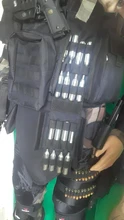 Táctico 25 redondo Shell titular portátil calibre 12 riñonera Molle escopeta militar bala de munición bolsas accesorios caza