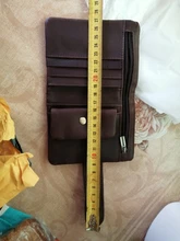 Pocket Purse Wallet Men Zipper Retro Genuine-Leather Skin-Coin Long 003B Soft Trendy