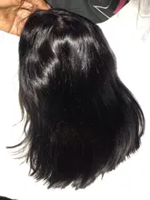 Celie Bob-Peluca de cabello humano liso con encaje frontal, postizo de pelo liso con cierre de 4x4 de densidad 150