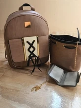 3 unids/set la PU de cuero de las mujeres bolso de las chicas Multi propósito señora compuesto bolsas chicas adolescentes Mochila bolsa de viaje Mochila 55