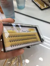 QSTY 60 uds. Natural largo conjunto de pestañas individuales Extensión Profesional 10D visón pestañas falsas maquillaje pestañas blandas de imitación