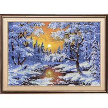 

Bg-275 set for embroidery 'MP studio ''zima', 28x35 cm