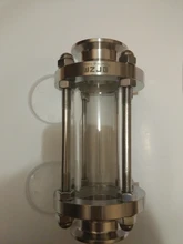 304-Stainless-Steel Fitting Tri-Clamp Sight Glass Homebrew Diopter Clover OD 38mm-Pipe