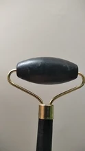 Rodillo de Jade de obsidiana, masajeador Gouache para cara, herramientas de cuidado para la piel Facial, corporal Natural, rodillos masajeadores de belleza