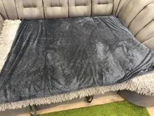 Blanket Bedspread Sofa-Throw Car-Travel-Cover Gift Mesh Flannel Christmas Fleece Portable