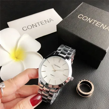 

New hot sale foreign trade men and women couple simple business with fashion watch wholesale direct sales