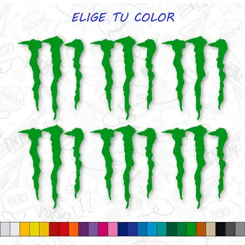 

2X STICKERS 16.5x13 CM MONSTER ENERGY VINYL STICKER DECAL AUTOCOLLANT CLAW SPONSOR LOGO