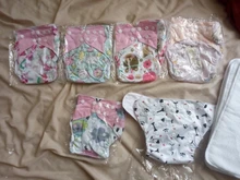 [Simfamily] 6 uds pañal + 6 uds insertar pañal de tela lavable cubierta de pañal ajustable reutilizable de tela pañales disponibles cubierta de pañal