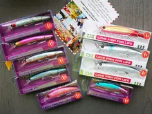 TSURINOYA 110S tiempo de hundiendo Minnow pesca en agua salada atraer DW77 110mm 22g gran trucha, Lucio río cebos duros Jerkbait