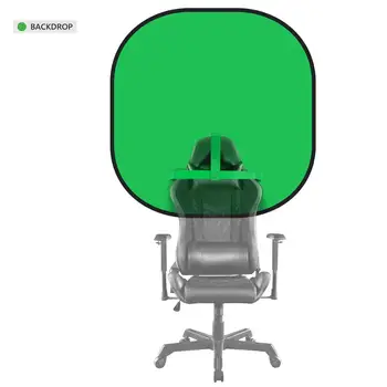 

Neewer Chair-Attachable 2-in-1 Round Chromakey Green/Blue Screen PopUp Collapsible Backdrop for Gaming/Conference/Live Streaming