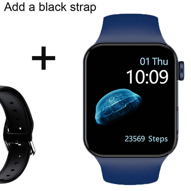 IWO Smartwatch Smart Watch Series 7 Double Button Heart Rate Monitor Dial Call Smart Watches Men Women For IOS Android