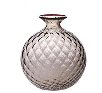 

Venini Monofiori Balloton Vaso grande uva filo rosso 10018UVRV