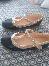 Bekamille-Sandalias de cuero con remaches para niñas, zapatillas de ocio, zapatos de baile de princesa, novedad de 2021