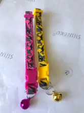 Collar de seguridad delicado para perros, correa de nailon, ajustable, a la moda, campana de camuflaje, gran oferta