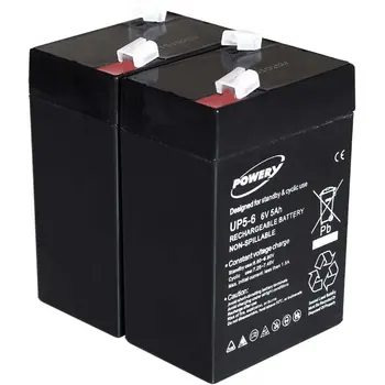 

Powery GEL battery for APC RBC 1 6V 5Ah (replaces also 4Ah 4,5Ah)