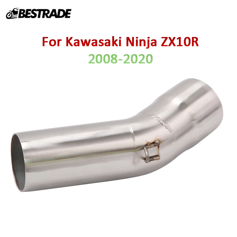

ZX10R Motorcycle Exhaust Mid Middle Link Pipe Slip On 51mm For Kawasaki Ninja ZX10R 2008-2020 Stainless Steel Escape