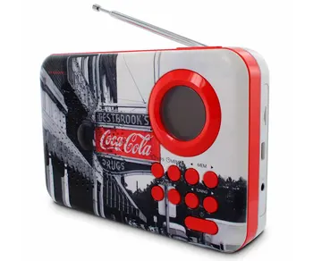 

METRONIC 477510 WEST STREET COKE DIGITAL RADIO FM USB MP3 SD SLEEP SNOOZE