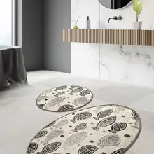 Коврики для ванной нескользящие Противоскользящие коврики противоскользящие белые Djt 2'Li набор 60X100 см-50X60 см