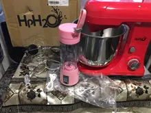 Tazón de acero inoxidable con motor de 4,5l CC, mezclador planetario silencioso, soporte de alimentos de 6 velocidades para cocina, mezclador de crema, batidor de huevos, batidora de masa