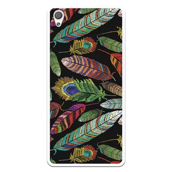 

WP023 Feather costume drawing stand case for Sony Xperia XA