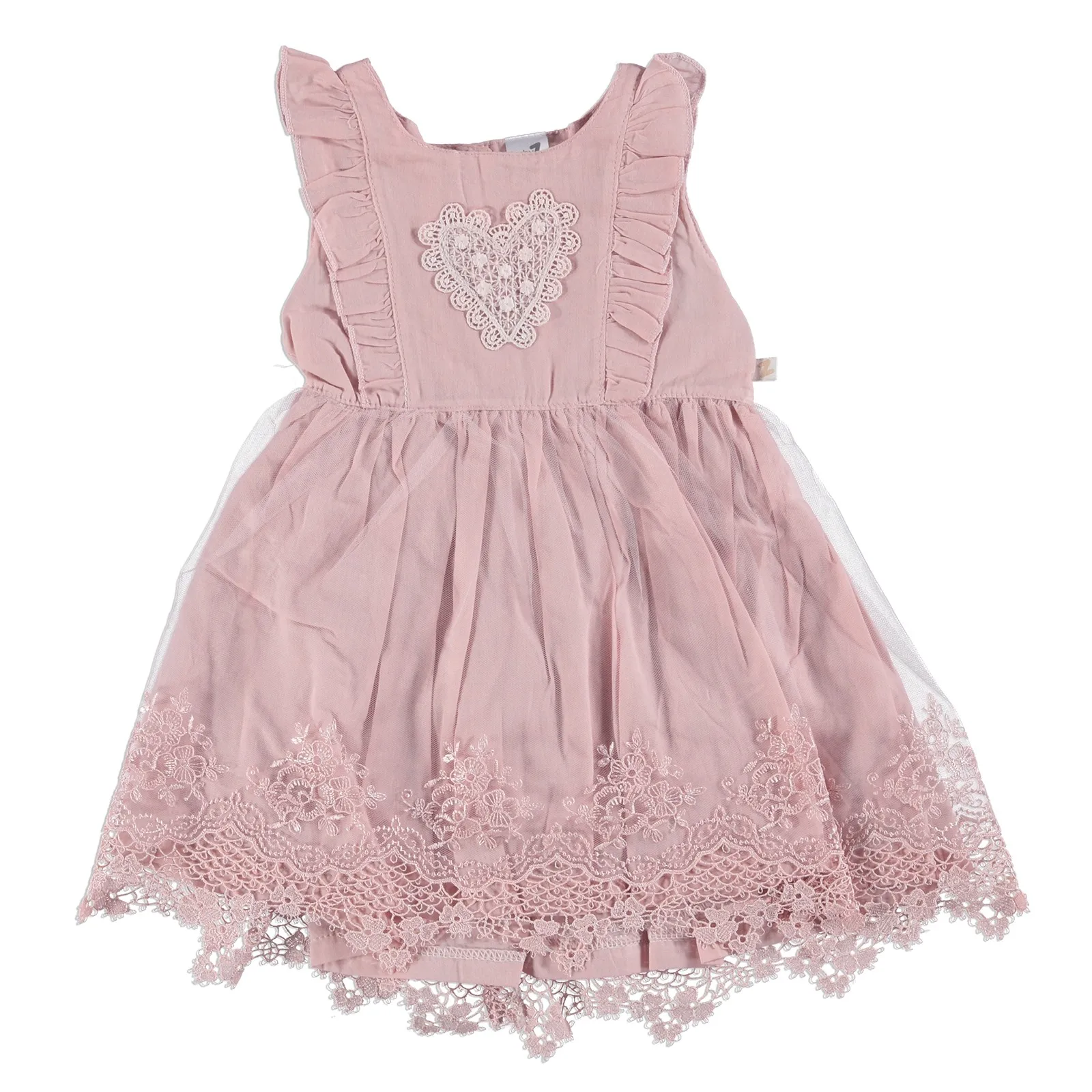 Ebebek BabyZ кружевное детальное платье для маленьких девочек