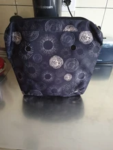 Mini forro de borde Floral clásico, bolsillo con cremallera interior de impresión colorida para bolsa O bolsa, inserto de Obag con revestimiento interior impermeable