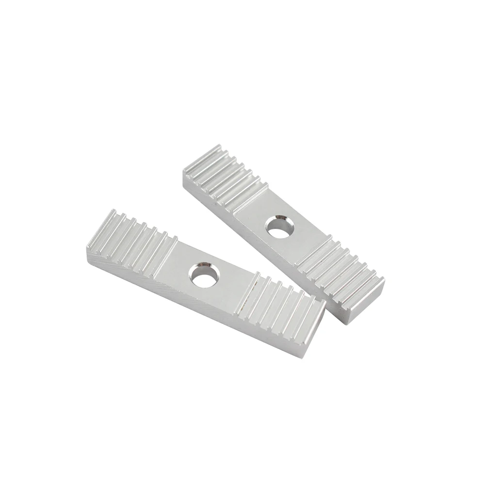 

1/2Pcs Reprap DIY GT2 Timing Belt Fixing Piece Aluminum Alloy Tooth Pitch 2mm Clamp Fixed Clip CNC 9*40mm For 3D Printer Part