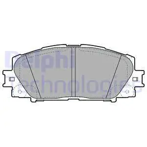 Колодки дисковые п.\ Toyota Prius 1.8Hybrid 09 DELPHI LP2135